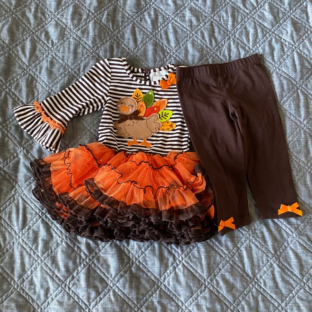 Rare Editions Baby Girl Thanksgiving Two Piece